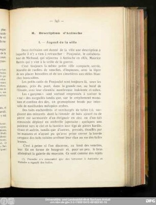 I. — Aspect de la ville