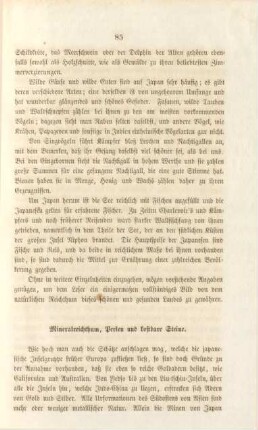 Mineralreichthum, Perlen und kostbare Steine