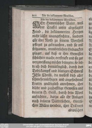 Für die bekümmerte Menschen.