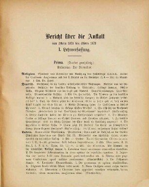 Programm des Städtischen Gymnasiums zu Fürstenwalde : enthaltend Schulnachrichten, 1878/79 = 5