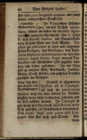 Venerische Schmertzen.