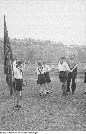 Dresden. Pionierorganisation "Ernst Thälmann". II. Pioniertreffen, Vorbereitung, 1955
