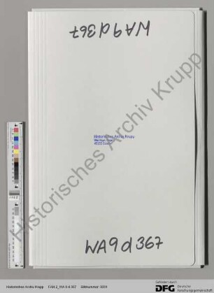 Gründungsvertrag und Lieferungsvertrag betr. Berndorfer Metallwarenfabrik. [Abschrift der Archivalie FAH 2 B 158]