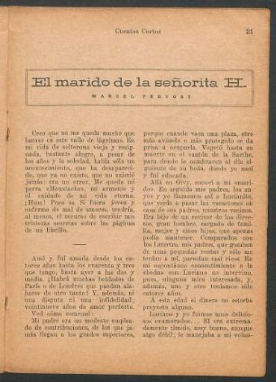 El marido de la señorita H.