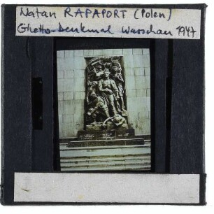 Warschau, Denkmal der Helden des Ghettos : Relief