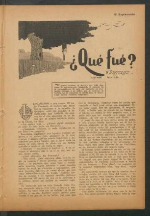 ¿Qué fué? : Ilustró Peña-Plata.
