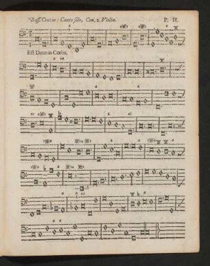 Bass. Contin: Canto Solo, Con 2. Violin.