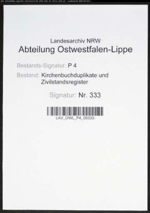 Kirchenbuchduplikat der katholischen Gemeinde Störmede, Kreis Lippstadt (GHT 1855-1861). (Gemeinde: Katholische Gemeinde)