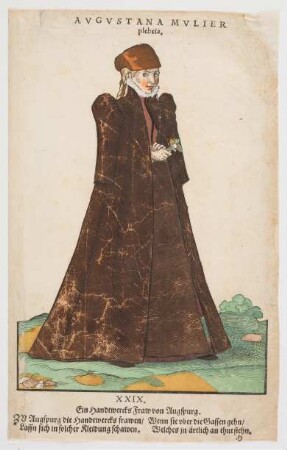 Tracht einer Augsburger Handwerkerfrau