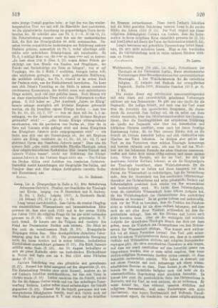 519-520 [Rezension] Lang, August, Die Bekehrung Johannes Calvins