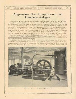 Allgemeines über Kompressoren und komplette Anlagen
