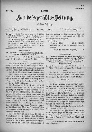 No. 9. 1. März 1873