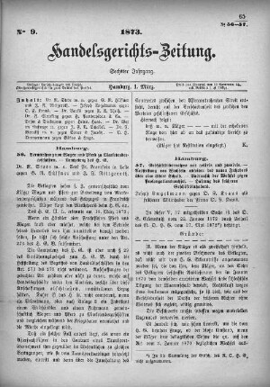 No. 9. 1. März 1873