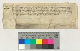 Der Lübecker Domherr Johan Weydeknepel quittiert dem Lüneburger Rat den Empfang seiner Ostern 1439 fälligen 5 Mark Leibrente.
