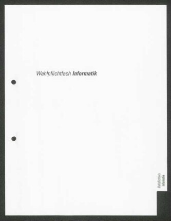Wahlpflichtfach Informatik