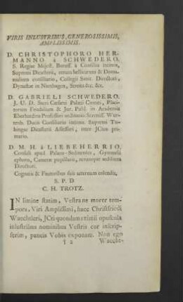 Viris inlustribus, generosissimis, amplissimis.