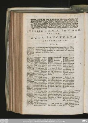 Acta Sanctorum Apostolorum.