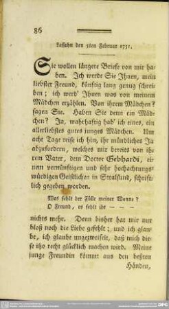 Lassahn den 5ten Februar 1751