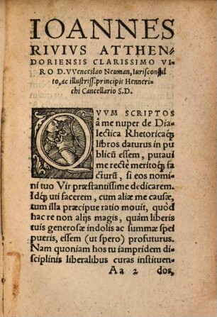 Ioannis Rivii Atthendoriensis De Dialectica : libri VI