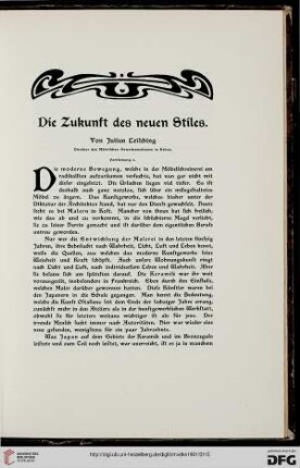 Die Zukunft des neuen Stiles, [3]