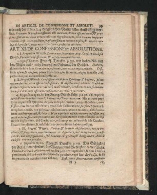 Art. XI. De Confessione Et Absolutione.