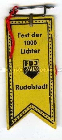 FDJ (Freie Deutsche Jugend), Fest der 1000 Lichter in Rudolstadt
