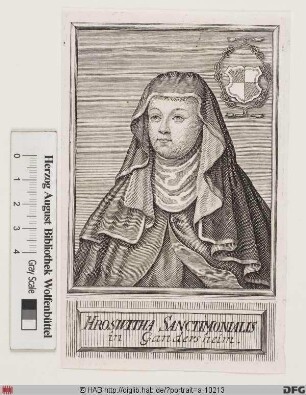 Bildnis Hrotsvit von Gandersheim