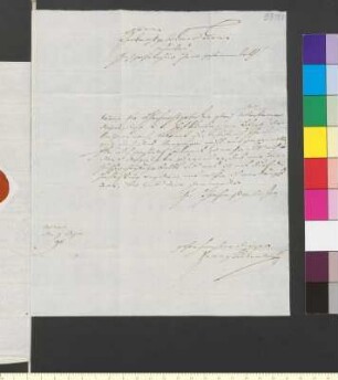 Brief von Seckendorff, Franz Paul Christoph von an Goethe, Johann Wolfgang von