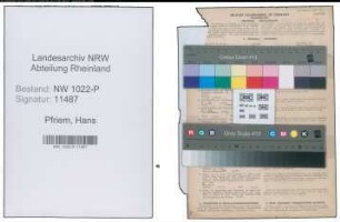 Entnazifizierung Hans Pfriem , geb. 29.07.1922 ()