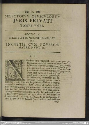 Accedit Opusculorum Iuris Privati Tomus Unus Et Indices Copiosi