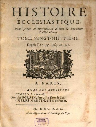 Histoire Ecclesiastique, 28. Depuis l'An 1536. jusqu'en 1545