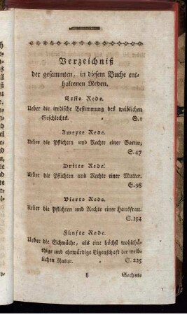 Verzeichniß der gesammten, in diesem Buche enthaltenen Reden.