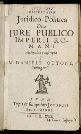 Dissertatio Iuridico-Politica De Iure Publico Imperii Romani