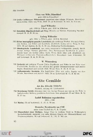 Alte Gemälde (Nr. 730-819)