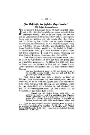 Die Geschichte der sozialen Experimente