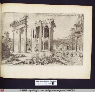 Ex incertis qvibvsdam Ro. Antiqvitatis rvinis, prospectvs 1 / V