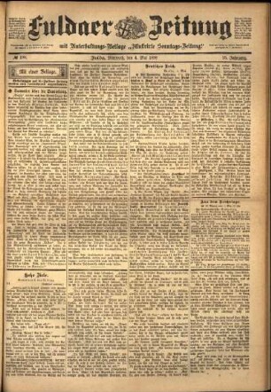 Ausgabe vom Mittwoch, den 04. Mai 1898.