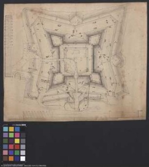Plan von dem Brückenkopf bei Torgau