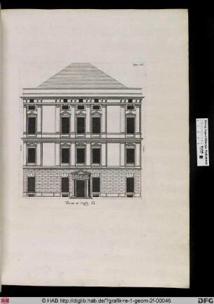 Facciata del Palazzo. G.