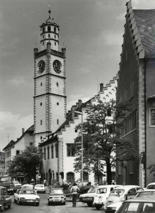Der Blaserturm am Marienplatz in Ravensburg