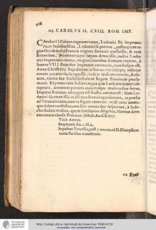 113. Carolus II. CXIII. Rom. Imp.