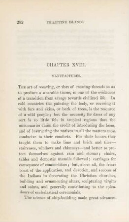 Chapter XVIII. Manufactures