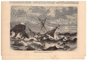 Schiffbruch des "Borysthène" an der Insel Plaue