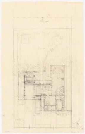 Garten Allinger, Berlin-Dahlem: Haus Allinger: Grundriss