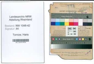 Entnazifizierung Hans Tornow , geb. 01.05.1911 (Beamter)