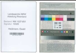 Entnazifizierung Ewald Heckmann , geb. 01.07.1895 (Stadtinspektor)