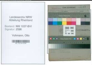 Entnazifizierung Otto Vohmann , geb. 21.09.1888 (Landwirt)