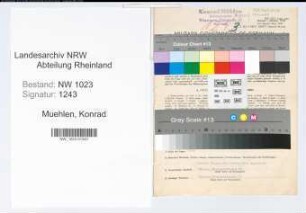Entnazifizierung Konrad Muehlen , geb. 28.07.1898 (Kaufmann)