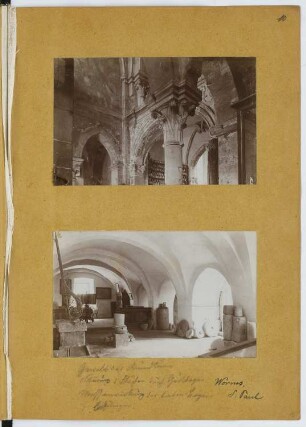 Pauluskirche, Worms: Innenansichten (aus: Skizzen- und Fotoalbum 11)