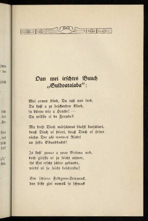 103-104, Dan mei irschtes Buch "Suldoatalaba" (Gedicht)
